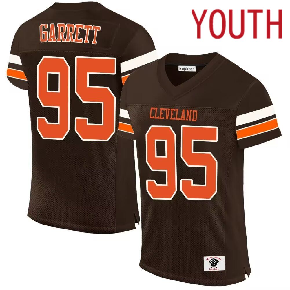 Youth Cleveland Browns #95 Garrett brown 2024 Nike Limited NFL throwback Jersey->women nfl jersey->Women Jersey